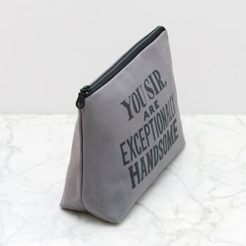 'Exceptionally Handsome' Wash Bag, 4 of 5
