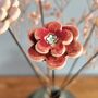 Ceramic Flower Stems Set Artificial Handmade Bouquet, thumbnail 9 of 11