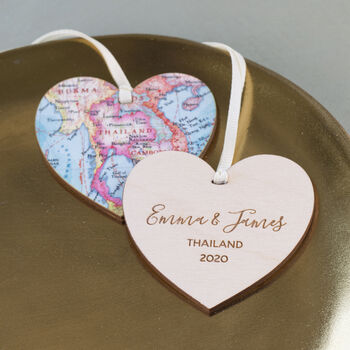 Personalised Map Heart Valentine Keepsake Gift For Her, 12 of 12