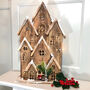 Christmas Wooden Large Light Up House, thumbnail 1 of 3