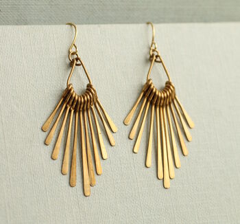 Art Deco Chandelier Fringe Earrings, 4 of 8