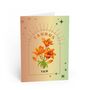 Taurus Zodiac Flower Card, thumbnail 2 of 4