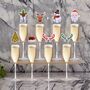 Christmas Party Table Glass Decorations Set Of Eight, thumbnail 7 of 9