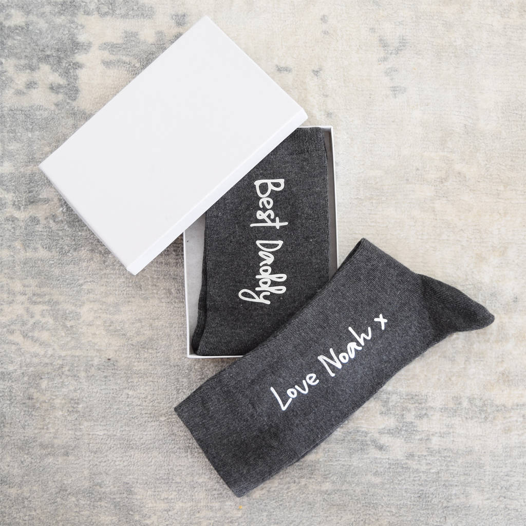 Personalised Men's Cotton Socks By Pushka Home