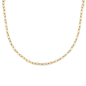 18 K Gold Plated Link Chain Choker Necklace, 2 of 11