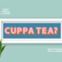 Panoramic Framed Cuppa Tea Print, thumbnail 6 of 6