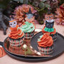 Set Of 24 Halloween Vintage Characters Cupcake Toppers, thumbnail 1 of 2