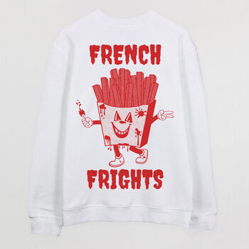 French Frights Men's Slogan Sweatshirt, 9 of 9