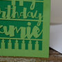 Personalised Papercut Birthday Card, thumbnail 3 of 7