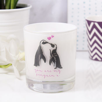 'You're My Penguin' Scented Anniversary Candle, 2 of 3