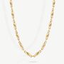 Dainty Fine Bean Women's Chain Necklace In 18k Gold, thumbnail 2 of 3