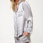 Women's Short Silk Pyjama Set, thumbnail 1 of 4