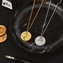30th Birthday Gift For Her Engraved Personalised Disc Necklace, thumbnail 3 of 4