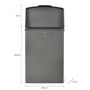Outside Steel Lidded Post Box In Charcoal Grey, thumbnail 2 of 3