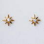 Sterling Silver Sparkly Star Stud Earrings, thumbnail 5 of 7