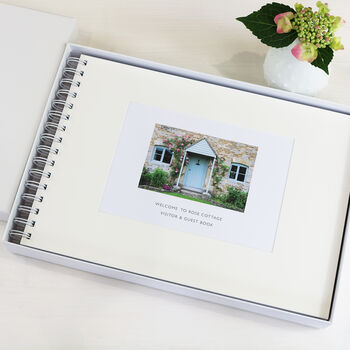 Personalised Visitor Guest Book Or Album: A4, 3 of 4