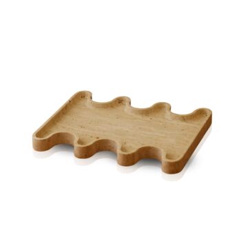 Travertine Wave Edge Decorative Tray, 2 of 2