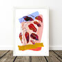 Vibrant Abstract Leaf Collage Art Print, thumbnail 4 of 7