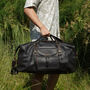 Genuine Leather Holdall With Front Pocket Detail, thumbnail 9 of 12