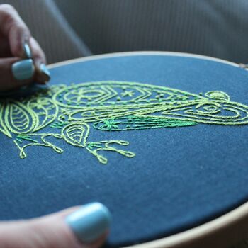 Frog Embroidery Kit, 7 of 10