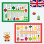 UK Seasonal Fruits And Vegetables Charts, thumbnail 1 of 6