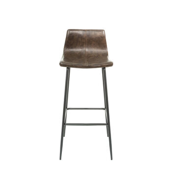 Grayson Chesnut Brown Set Of Two Kitchen Bar Stools, 2 of 8
