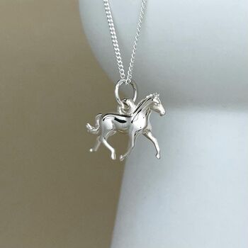 Personalised Horse Sterling Silver Necklace, 3 of 5