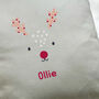 Reindeer Personalised Cushion, thumbnail 2 of 2