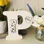 Personalised Pop's Birthday P Letter Ivory Gift, thumbnail 1 of 6