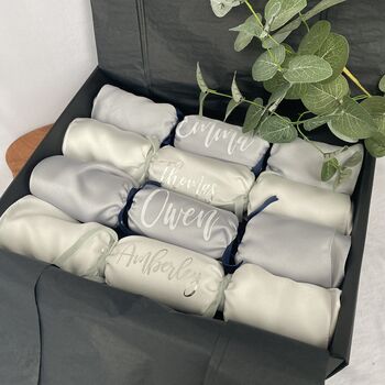 Personalised Reusable White Christmas Crackers, 2 of 10