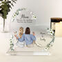 Personalised Mother And Daughter Heart Plaque, thumbnail 1 of 6