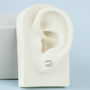 Sterling Silver Curve Stud Earrings, thumbnail 5 of 6