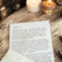Personalised Luxury Handwritten Letter With Pink Wax Seal, thumbnail 3 of 4