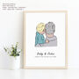 Personalised Daddy And Me Print, thumbnail 5 of 5