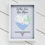 Where Our Love Began Couple Map Location A4 Frame, thumbnail 3 of 4