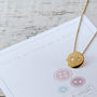 Cute As A Button Gold Necklace, thumbnail 1 of 11