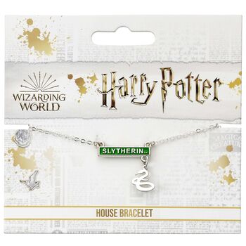 Harry Potter Slytherin Bar Bracelet Silver, 2 of 2