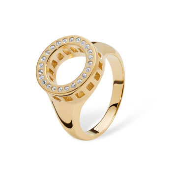Designer Art Deco Halo Ring In 18ct Gold Vermeil, 2 of 6
