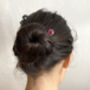 Natural Ruby Hairpin In Sterling Silver, thumbnail 3 of 3