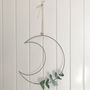 Wire Moon Wreath Frame With Eucalyptus, thumbnail 5 of 7