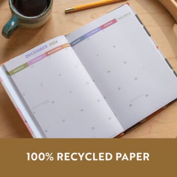 2024 Diary | A5 Hardcover Week To View | Quilt Pattern, 10 of 12