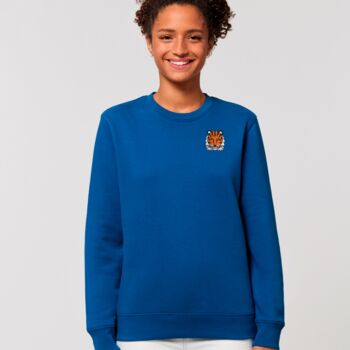 Adults Embroidered Eco Friendly Tiger Sweatshirt, 5 of 12