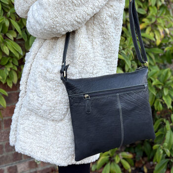 Genuine Leather Shoulder Bag, Cross Body Bag, 2 of 4