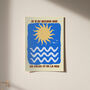 Le Soleil Et La Mer Sun And Sea Typography Print, thumbnail 5 of 6