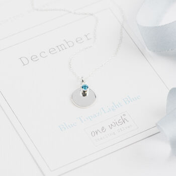 November Birthstone Initial Sterling Silver Necklace, 2 of 12