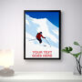 Personalised Ski Powder Poster, thumbnail 2 of 7