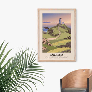 Anglesey Aonb Travel Poster Art Print, 4 of 8