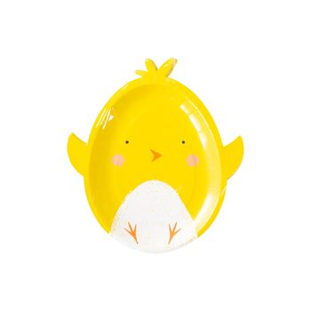 Easter Chick Shaped Plates X Eight, 2 of 3