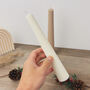 Neutral Christmas Taper Candles Christmas Dinner Candles, thumbnail 5 of 8