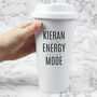 Personalised Reusable Double Walled Travel Mug Cup, thumbnail 2 of 5